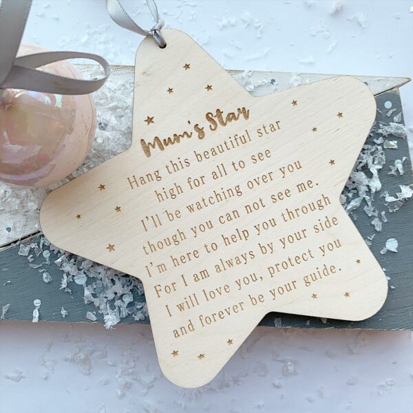 Your Guiding Star Personalised Hanging Star - Image 3