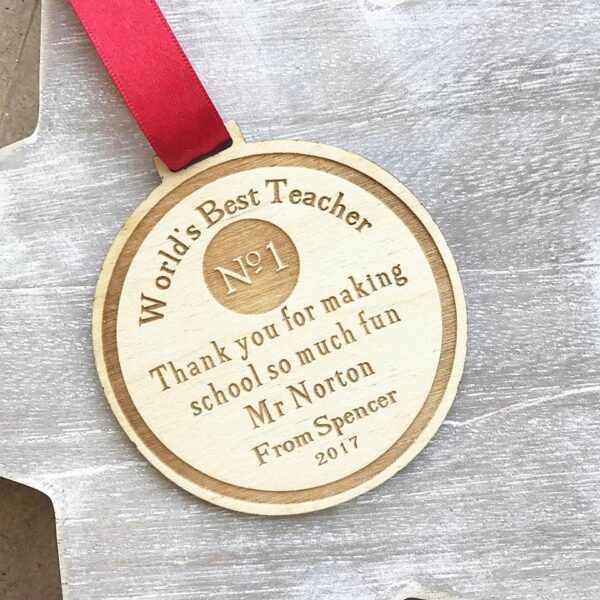 World's Best Teacher Medal