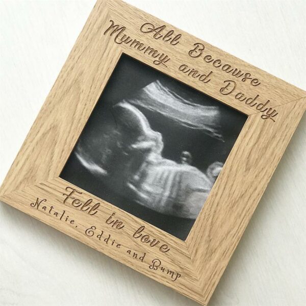 All Because Baby Bump Scan Frame
