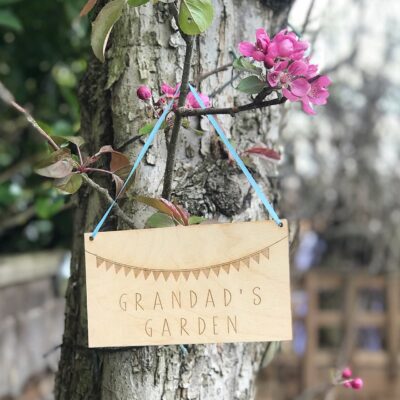 Personalised Garden Wooden Sign