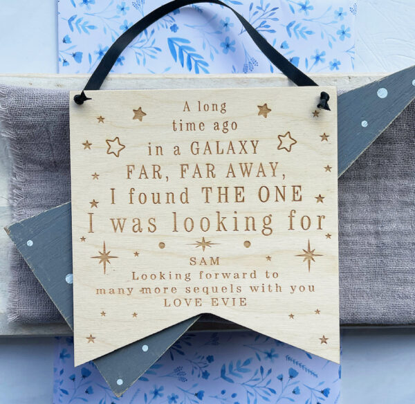 A Galaxy Far Away - Star Wars Ply Sign