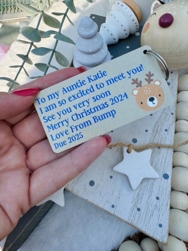 Godparent, Auntie, Uncle To Be Baby Bump I Am So Excited To Meet You Christmas 2024 (PR)