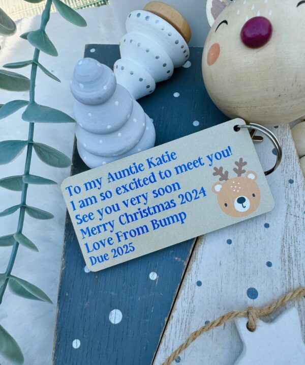 Godparent, Auntie, Uncle To Be Baby Bump I Am So Excited To Meet You Christmas 2024 (PR) - Image 2