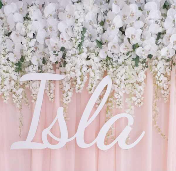 Wooden Name Sign in CALLIGRAPHY Font - Various Sizes & Colours - Image 11