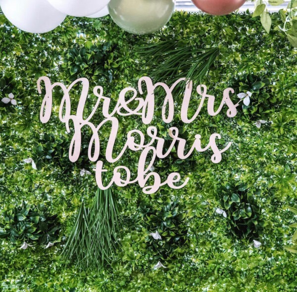 Mr & Mrs To Be (Mr & Mr Mrs & Mrs) Personalised Decorative Wooden Sign