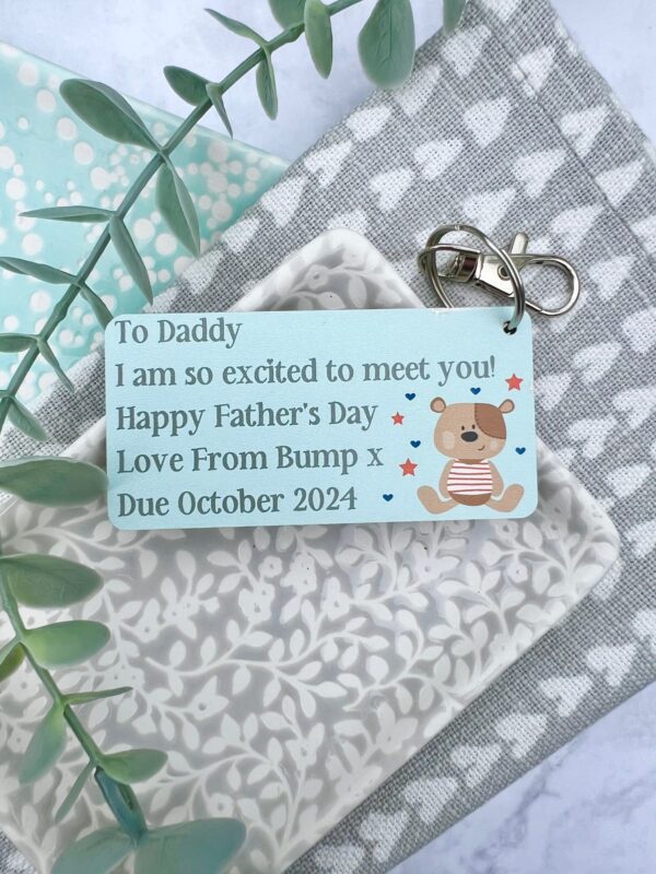 Daddy Love From Bump Father's Day 2025 Baby Bump Keyring (PR)