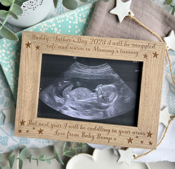 I Am So Excited To Meet You 2024 DADDY Father's Day Frame