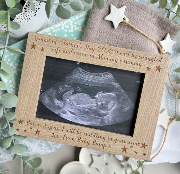 I Am So Excited To Meet You 2025 GRANDAD Father's Day Frame