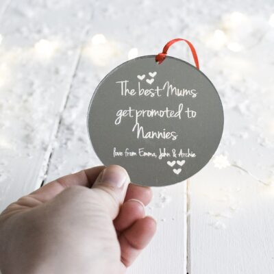 The Best Mums Get Promoted Mirrored Decoration