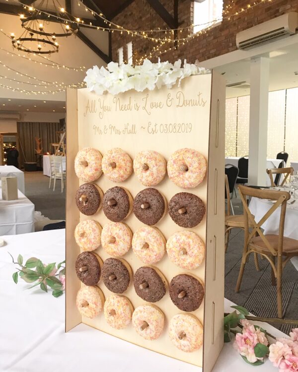 Personalised Beech Ply Wooden Donut Wall