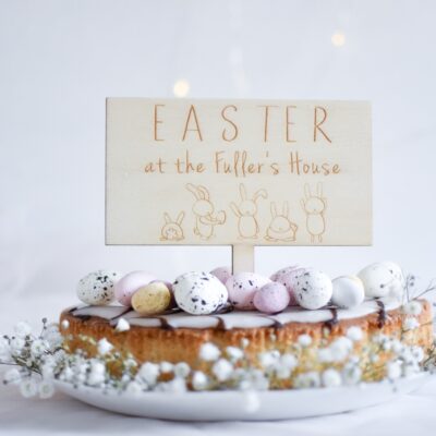 Easter At Our House Personalised Cake Topper