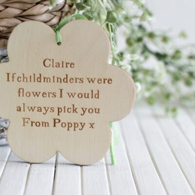 If Childminders Were Flowers Hanging Flower Sign