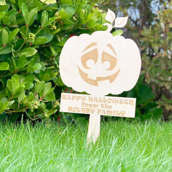 Personalised Pumpkin Halloween Sign