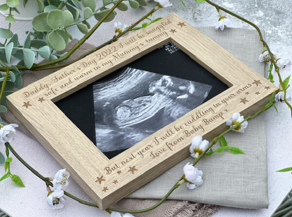 I Am So Excited To Meet You 2024 DADDY Father's Day Frame - Image 2