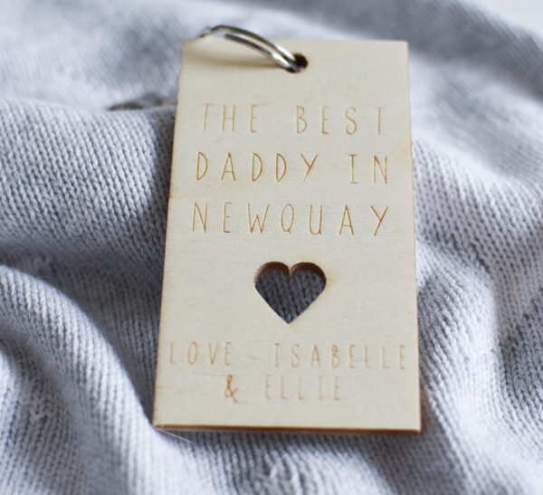 The Best Daddy Keyring