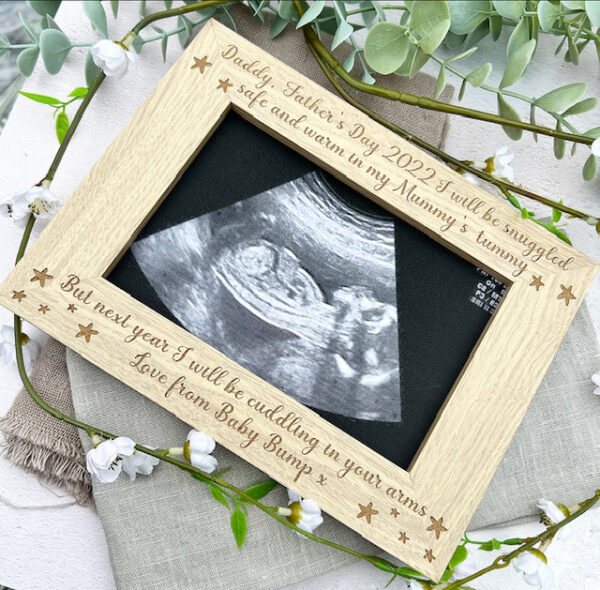 I Am So Excited To Meet You 2024 DADDY Father's Day Frame - Image 3