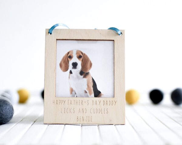 Happy Father's Day Doggie Hanging Frame Decoration