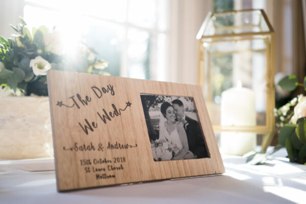 The Day We Wed Personalised Photo Frame