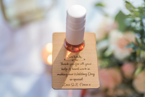 Thank You On Our Wedding Day Wine Bottle Tag