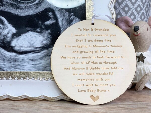 Pregnancy I Can't Wait To Meet You Lockdown Letterbox Plaque