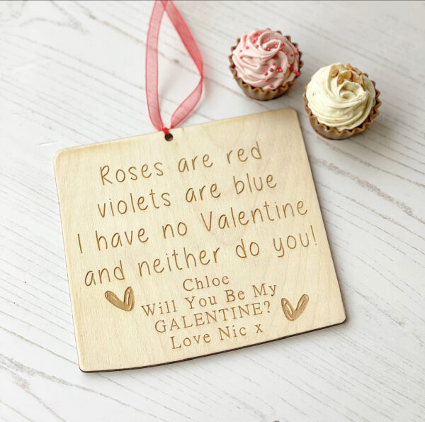 Will You Be My Galentine Personalised Sign - Friendship Valentines Sign