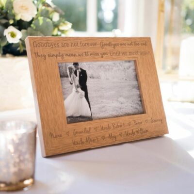 Personalised Wedding Remembrance Frame