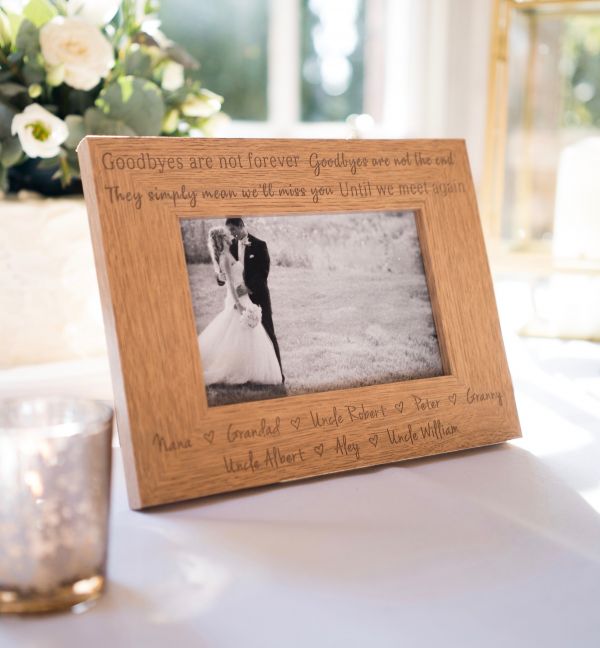 Personalised Wedding Remembrance Frame