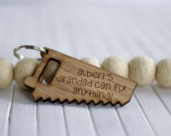 Grandad (Dad) Can Fix Anything Keyring