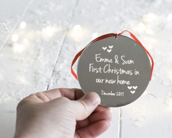 2020 EDITION First Christmas In Our New Home Mirrored Decoration