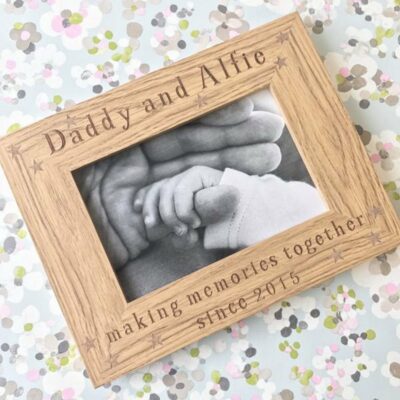 Me and Daddy (Grandparent) Making Memories Together Frame
