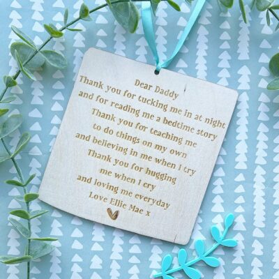 Thank You DADDY Personalised Plaque