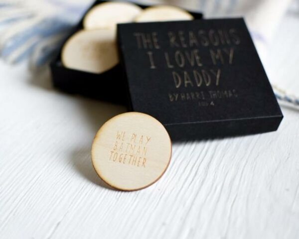 The Reasons Why I Love My Daddy Personalised Box & Tokens - Image 2