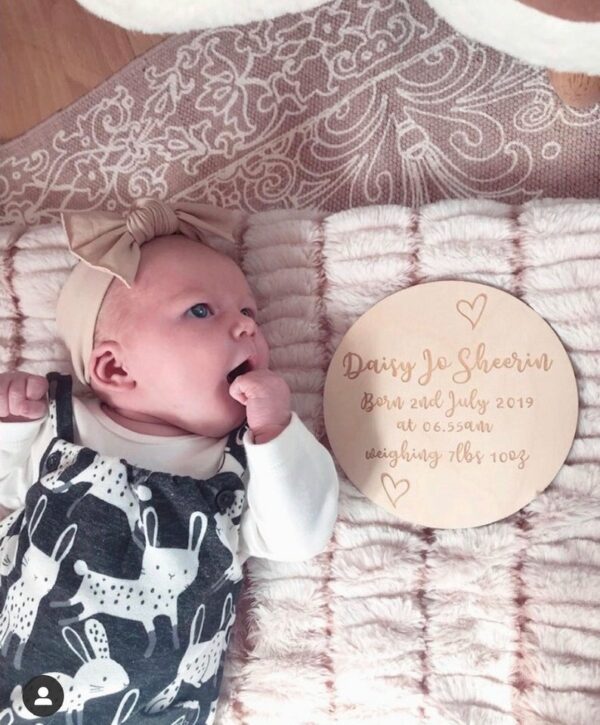 Baby Birth Announcement Sign & Wall Plaque - Image 3