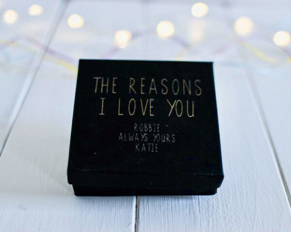 The Reasons Why I Love You Personalised Box & Tokens - Image 10