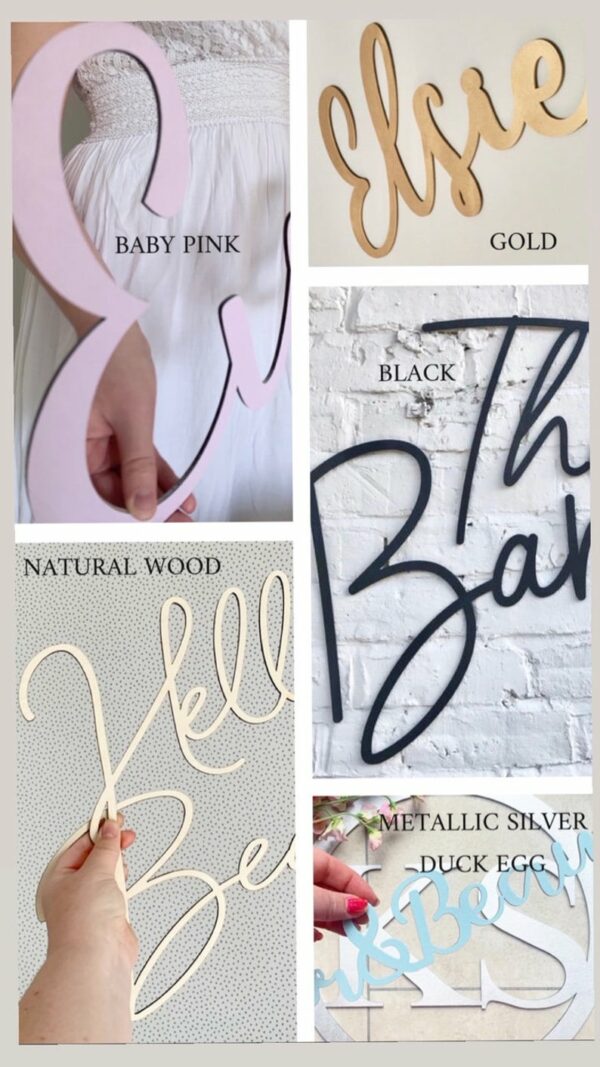 Baby Footprints Personalised Decorative Sign - Baby Shower Sign - Image 4