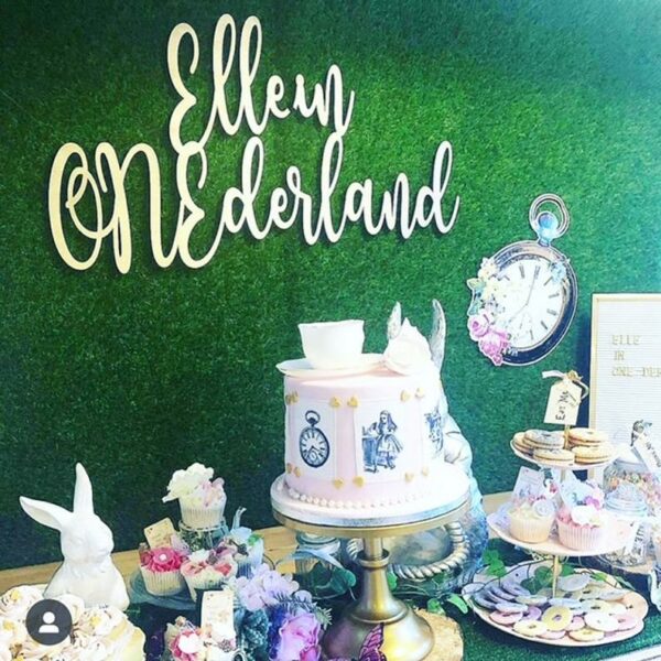 Garden Party Event Wooden Sign, Extra Large Sign FOR Prosecco, Donut, Flower Wall **SIGN ONLY** Event Decor Backdrop Sign - Image 4