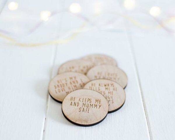 DADDY TO BE The Reasons I Love You Personalised Box & Tokens - Image 2