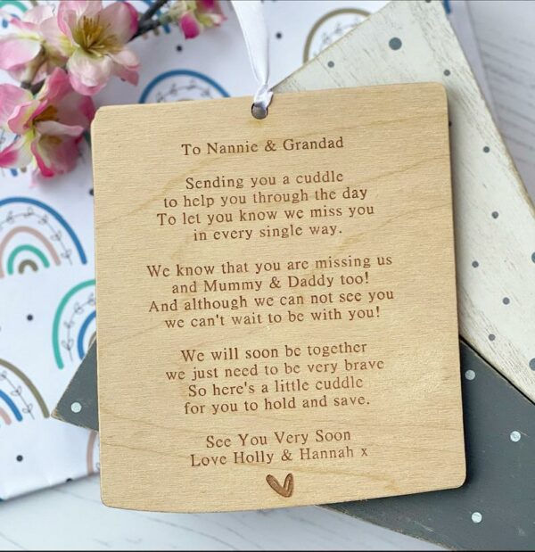 Here's A Little Cuddle For You To Hold Hanging Ply Plaque Decoration
