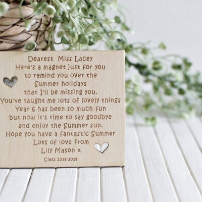 Have a Fantastic Summer Teacher Large Wooden Magnet