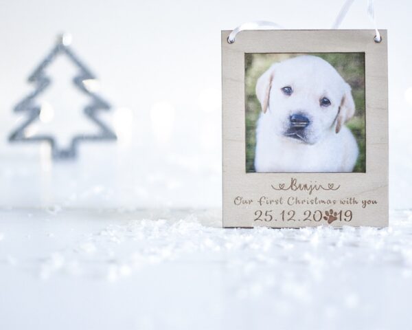 2023 EDITION Our First Christmas With You Hanging Photo Frame Decoration - Image 2