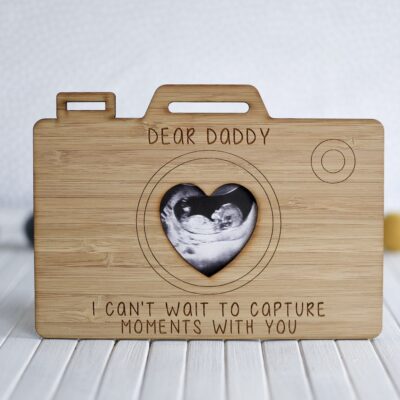 Dear Daddy Baby Scan Camera Magnet Frame
