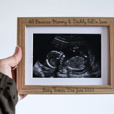 My Mummy & Daddy Fell In Love Photo Baby Scan Frame