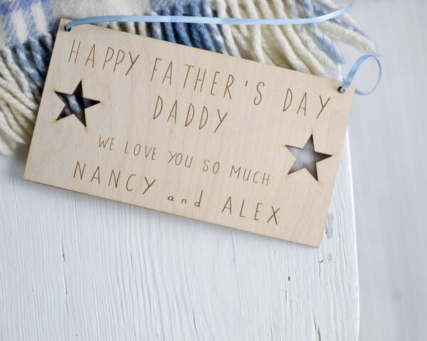 Happy Fathers Day Daddy (Grandad) Plaque