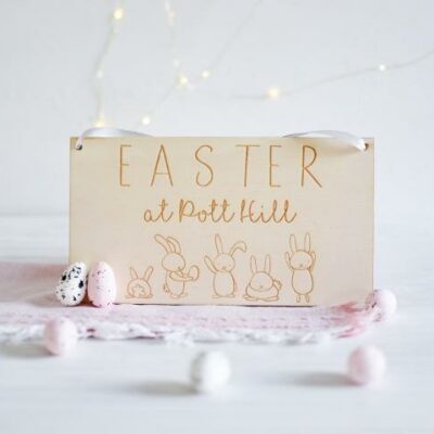 Easter At Our House Personalised Plaque