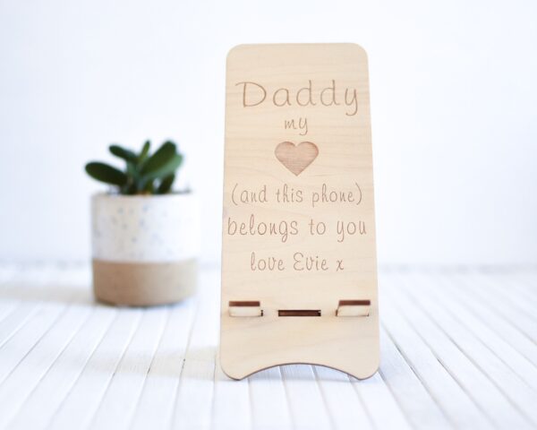 My Heart Belongs To You Personalised Phone Stand