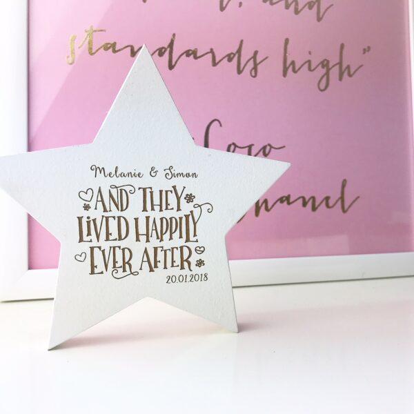 And They Lived Happily Ever After Freestanding Star