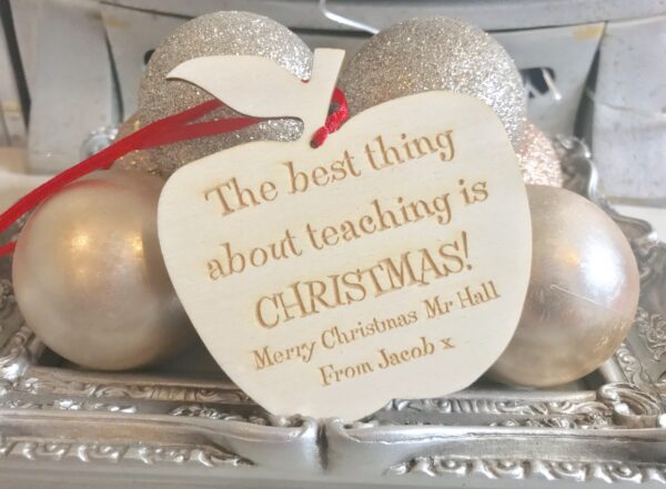 Teaching At Christmas Hanging Apple