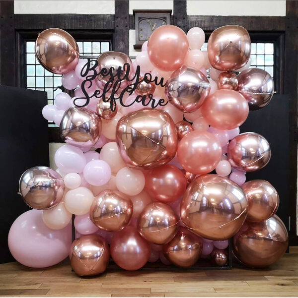 Extra Large Balloon Wall Wooden Event Sign 450x800mm (Swirly Font)