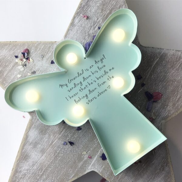 You Are My Angel LED Personalised Angel Light
