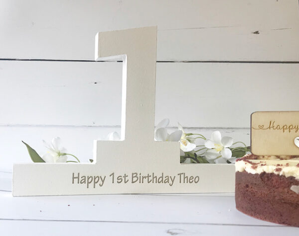 Happy Birthday Personalised Freestanding Age Sign